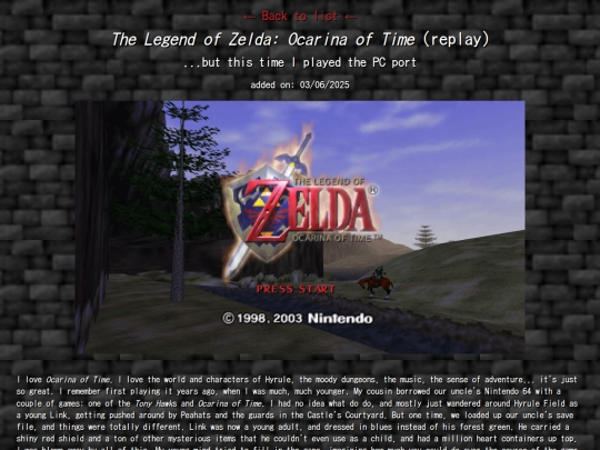 ramble/mini2025/oot screenshot