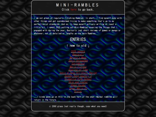 ramble/minirambles2025 screenshot