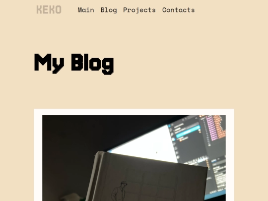 pages/Blog screenshot