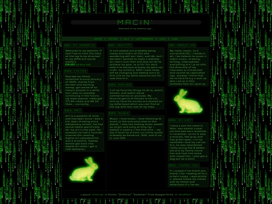 index screenshot