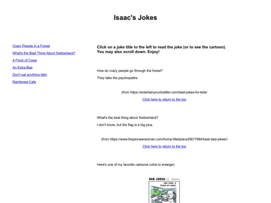 jokes/isaacsjokes screenshot