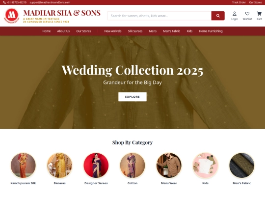 website screenshot