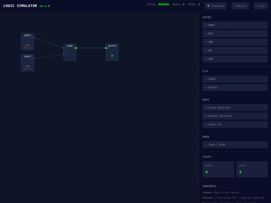 logicSimulator screenshot