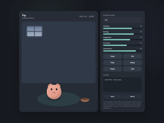 pet screenshot