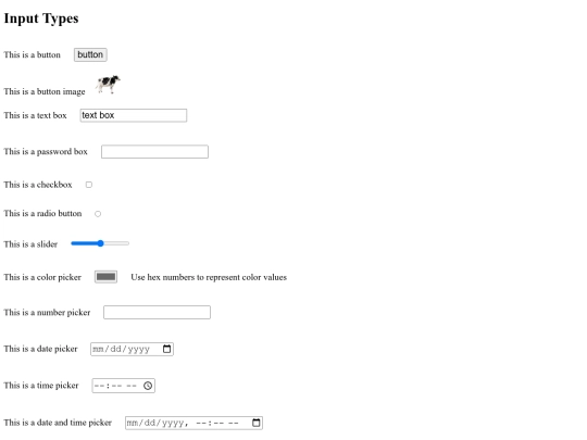 inputtypes screenshot