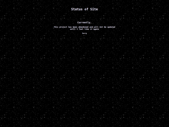 status screenshot