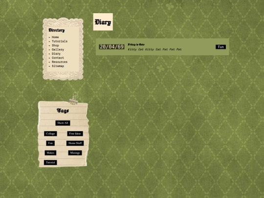 diary/category/fun screenshot