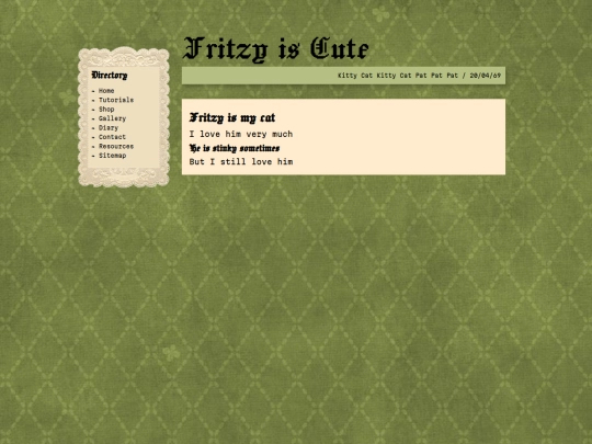diary/fritzy screenshot