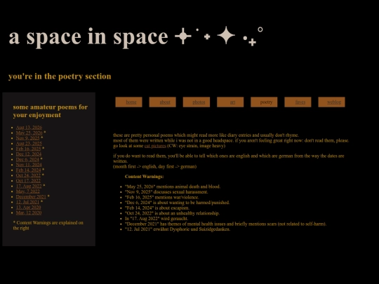 poetry screenshot