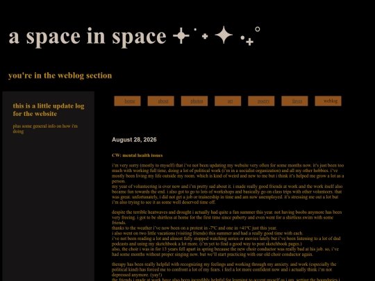 weblog screenshot