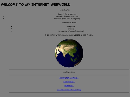oldhomepage screenshot