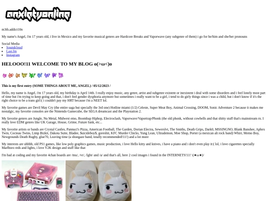 blog screenshot