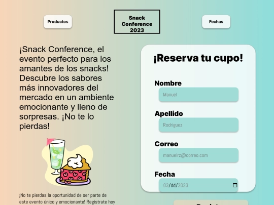 Talleres/snackconference screenshot