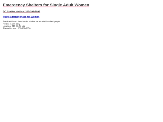 emergency-shelters-women screenshot