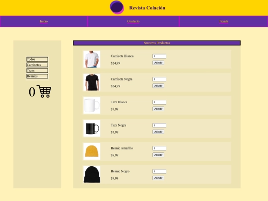 HTML/tienda screenshot