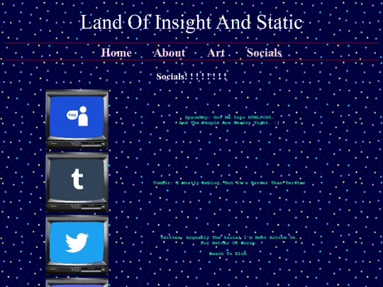 Socials screenshot