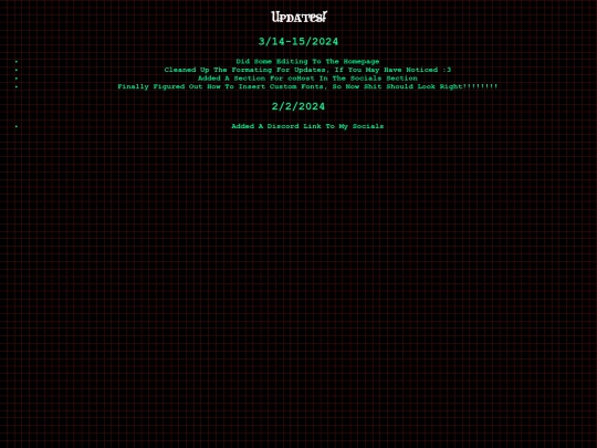 Updates screenshot
