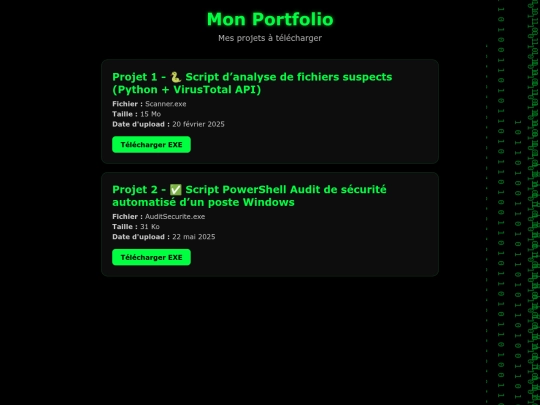 index screenshot