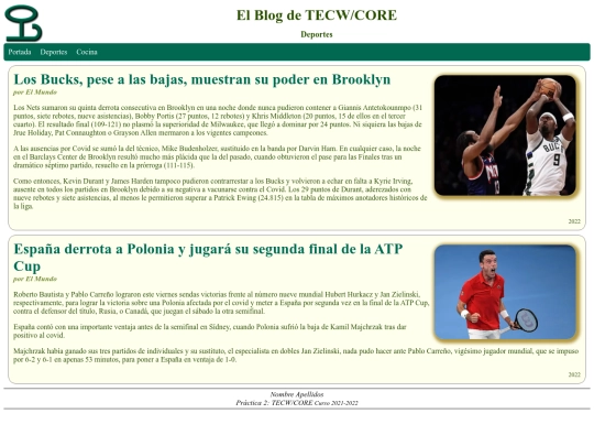 deportes screenshot