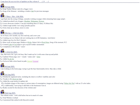 pages/updates screenshot