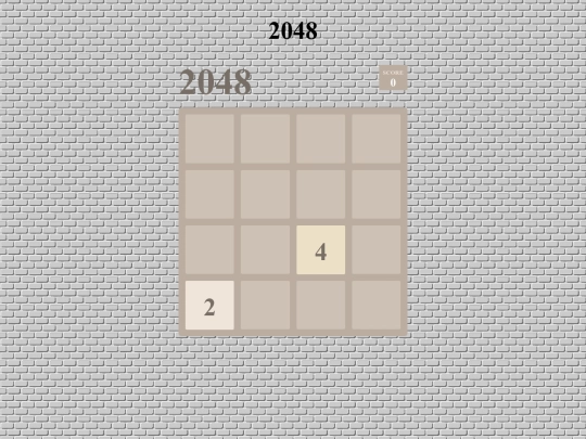 2048 screenshot