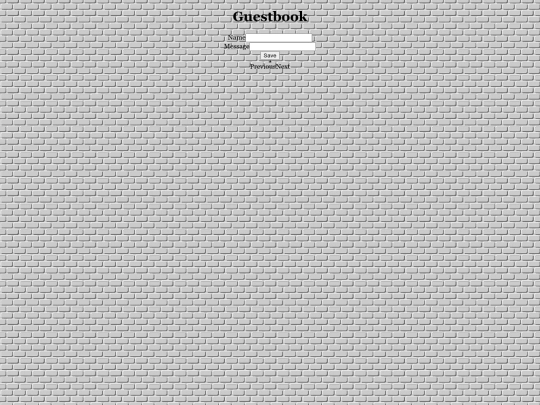 guestbook screenshot