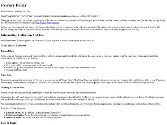 PrivacyPolicy screenshot
