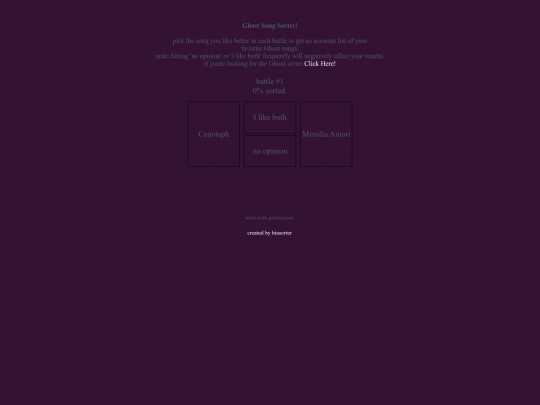 Ghostsongsorter screenshot