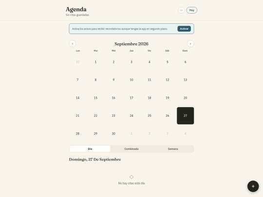 Agenda/agenda-personal screenshot