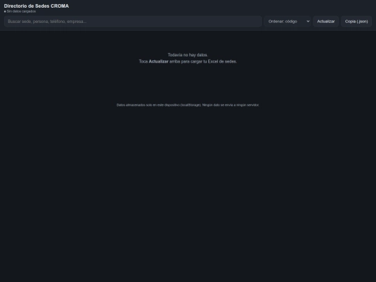 Base Datos/directorio-sedes-croma screenshot