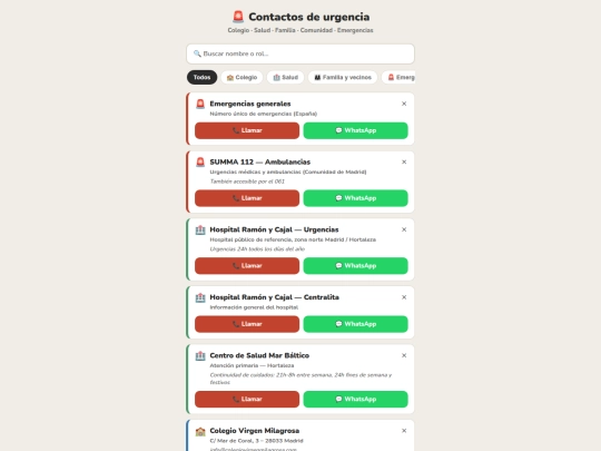 Urgencia/contactos-urgencia screenshot