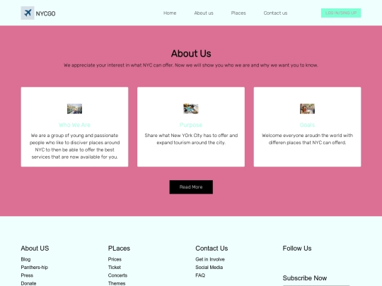 second website /service screenshot