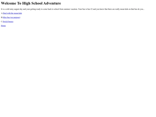 highschooladventure screenshot