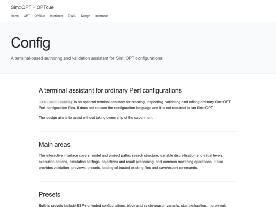 config screenshot