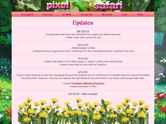 updates screenshot