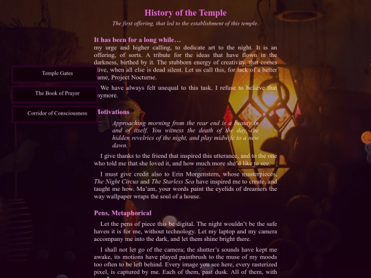 History screenshot