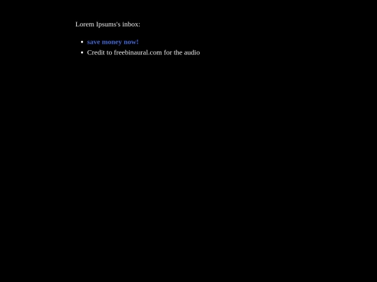 email screenshot