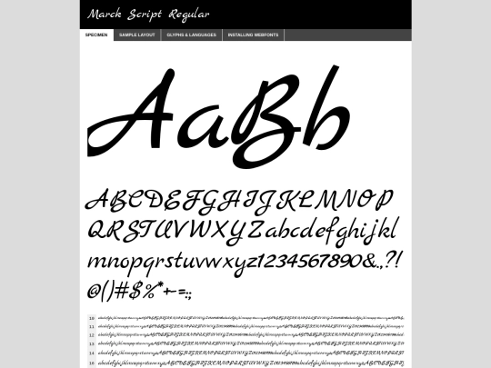 Fonts/Marck_Script/marckscript-regular-demo screenshot