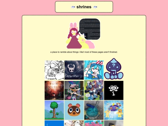 shrine/infodump screenshot