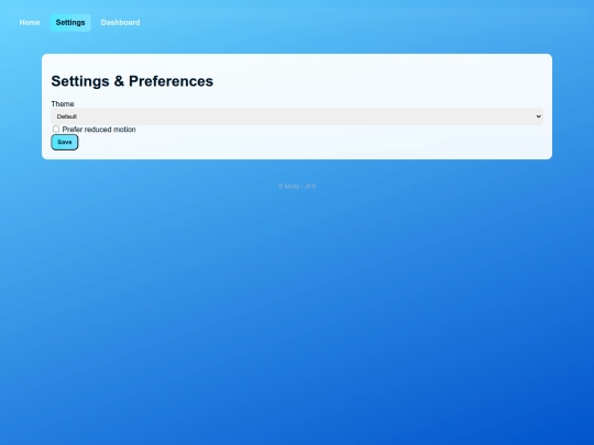 settings screenshot