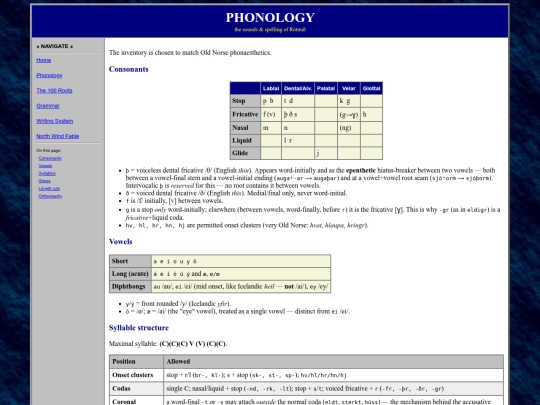 phonology screenshot