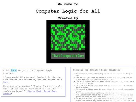 logicGateSim screenshot