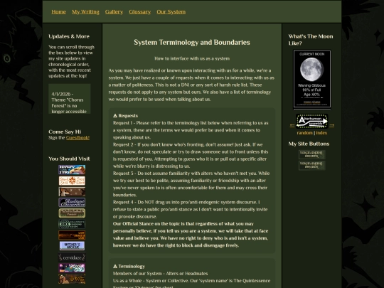 terminology screenshot