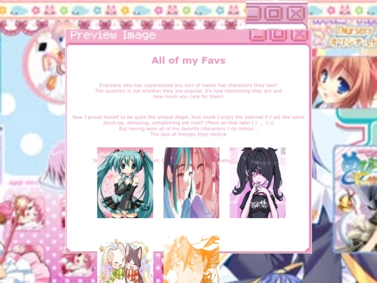 Characters screenshot