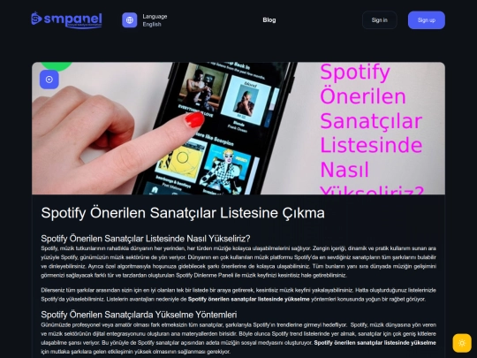 en/blog/spotify-onerilen-sanatcilar-listesinden-nasil-yukseliriz screenshot