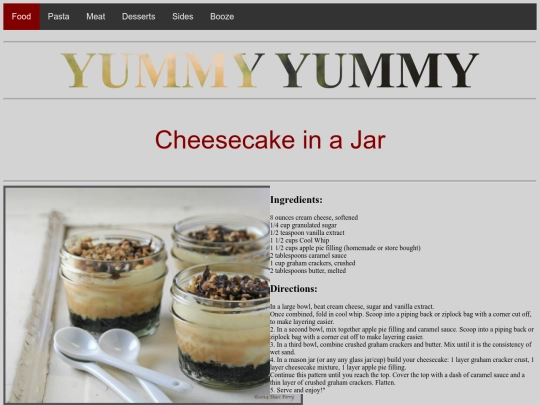 desserts screenshot