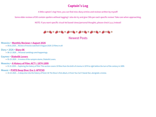 CaptainsLog/CaptainLogInfo screenshot