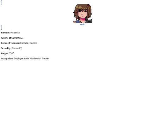 OCs/SuburbanPurgatory/Characters/CharaPages/Kevin screenshot