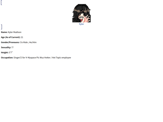 OCs/SuburbanPurgatory/Characters/CharaPages/Kyler screenshot