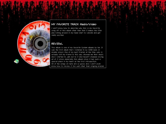 nav/music/albumbook/mesmerize screenshot